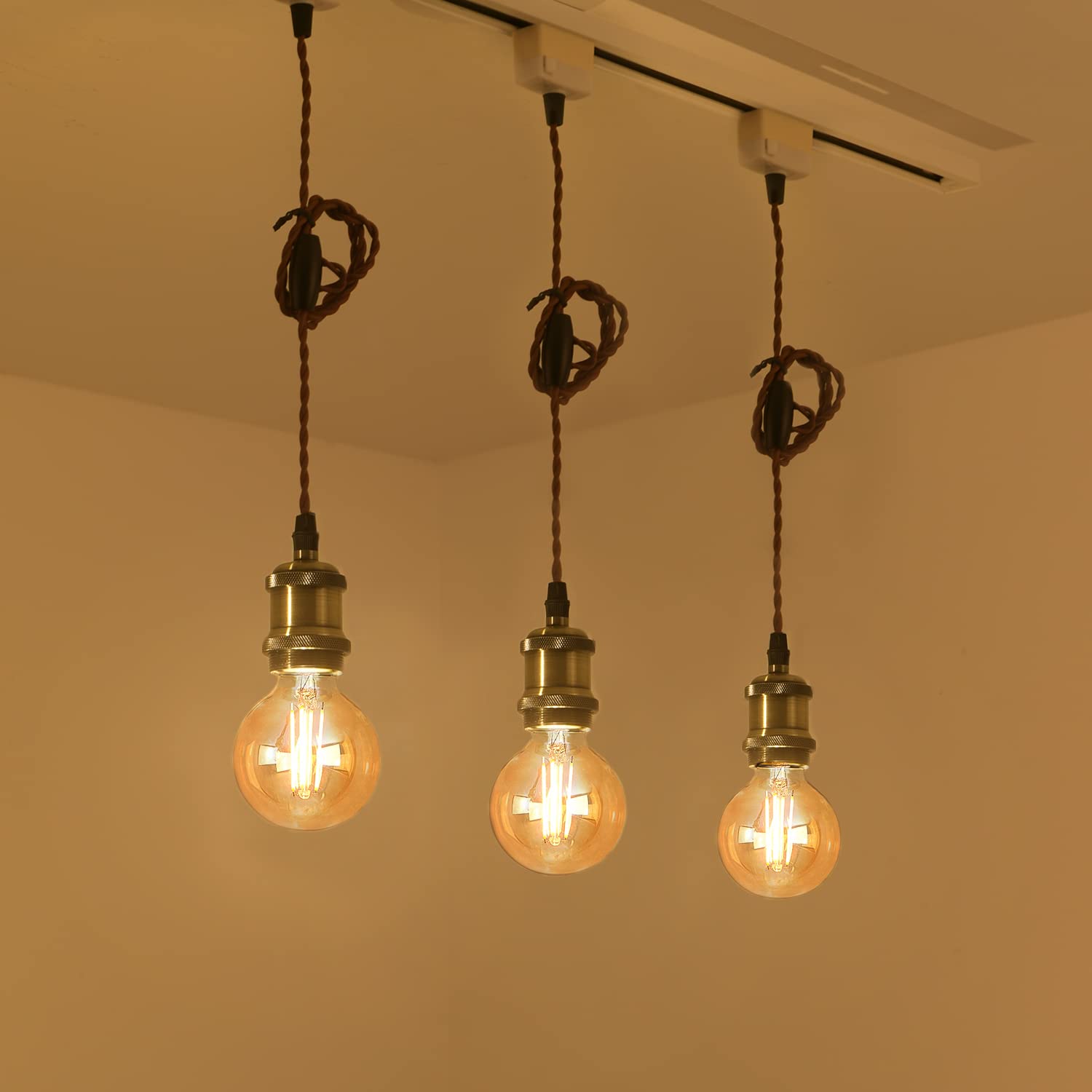 Amazon.co.jp : LVWIT ペンダントライト 電球ソケット E26口金 G80 LED